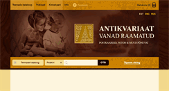 Desktop Screenshot of antikvariaat.eu